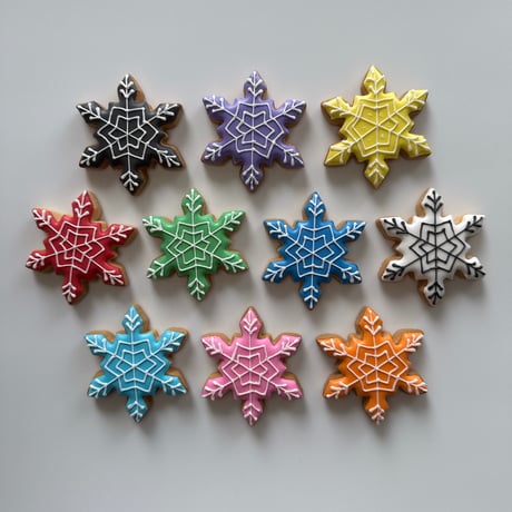 雪の結晶アイシングクッキー