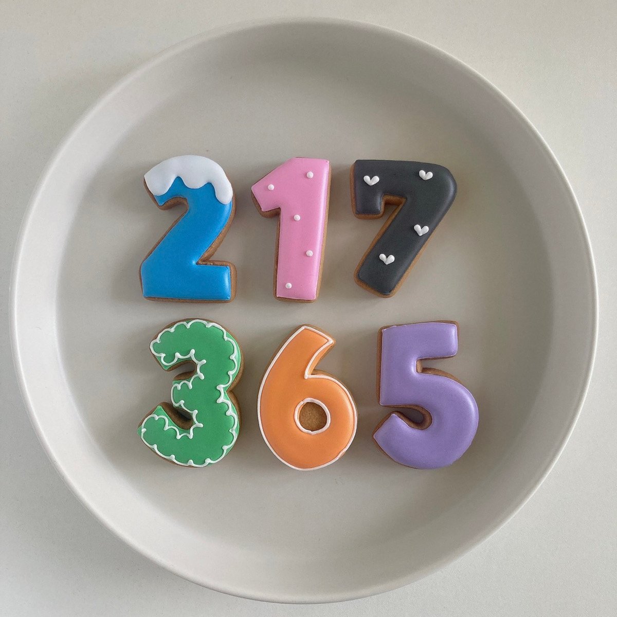 数字のアイシングクッキー | NICO COOKIE COLOR