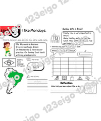 Let's Try! 2 Unit 3 I like Mondays