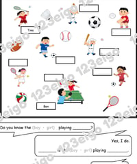 Unit 4.4 - Do you know the boy or girl?