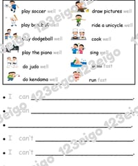 Let's Write - Can/Can't