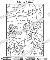 Australian Easter - Color by Letters