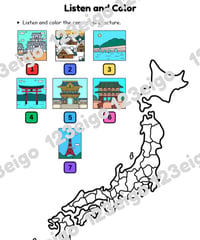 Listen and Color - Prefectures