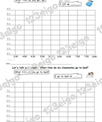 Let's talk and graph - get up / go to bed