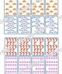How many fish? Card Matching