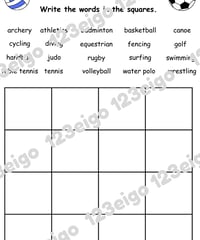 Olympics Bingo