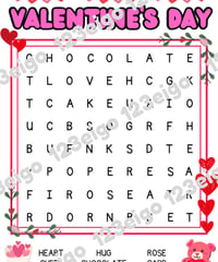 Valentine's Day Wordsearch