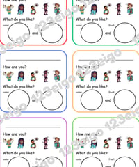 Self Introduction Question Cards