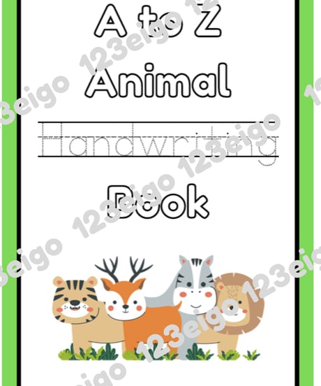 A to Z Animal Handwriting Book