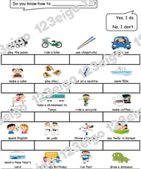 Unit 5.1 - Find someone who knows how to...