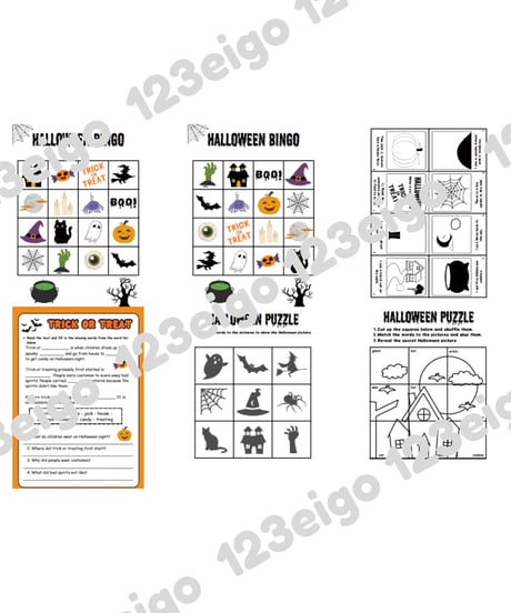 Halloween Worksheet & Craft Set