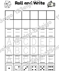 Roll and Write Upper Case