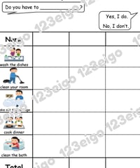 Unit 4.1 - Who has to help at home?