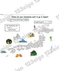 Where do your classmates want to go in Japan?