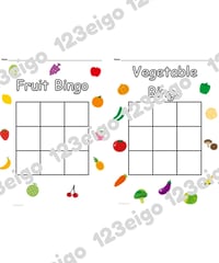 Fruit and Vegetable Bingo