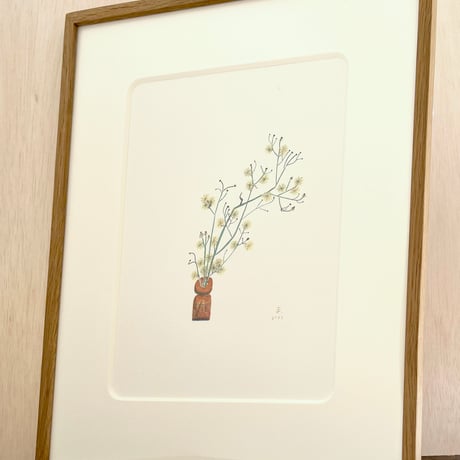 松永悠一郎　Yuichiro Matsunaga 「ちいさな花瓶（オニタビラコ）」”Small Vase：Onitabirako”