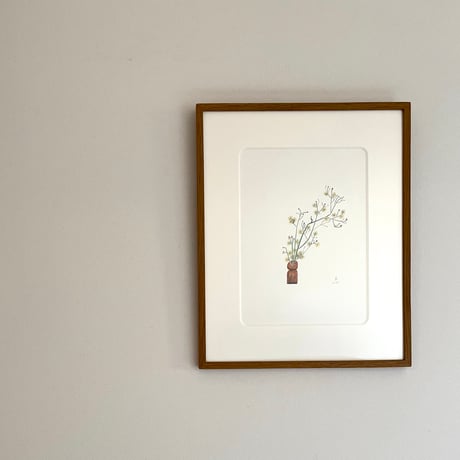 松永悠一郎　Yuichiro Matsunaga 「ちいさな花瓶（オニタビラコ）」”Small Vase：Onitabirako”