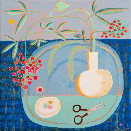 松永悠一郎　Yuichiro Matsunaga 「ナンテン・ハサミと浮き星」”Sacred bamboo, scissor and floating star”