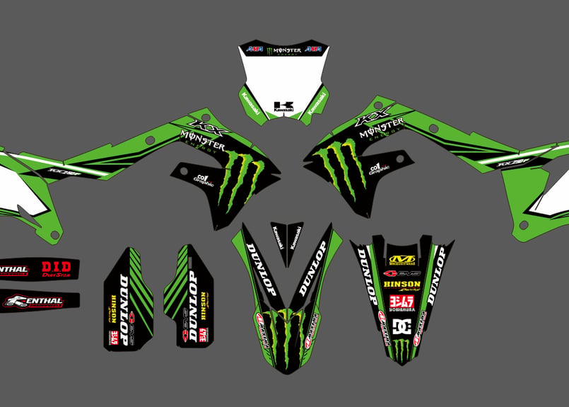 カワサキ kawasaki デカール ステッカー グラフィックキット