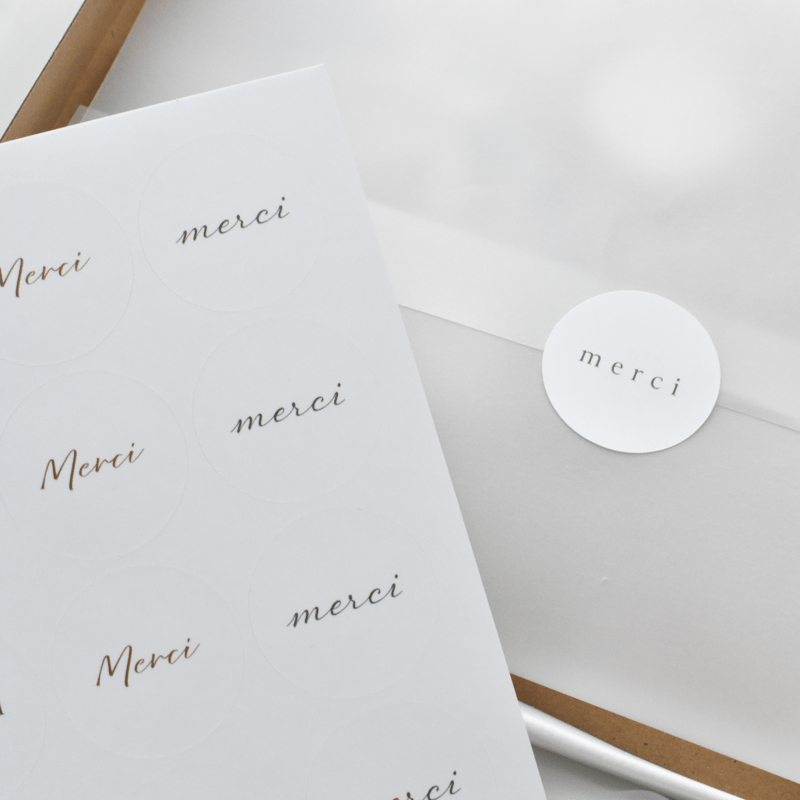 merci design シール | petit＋petit