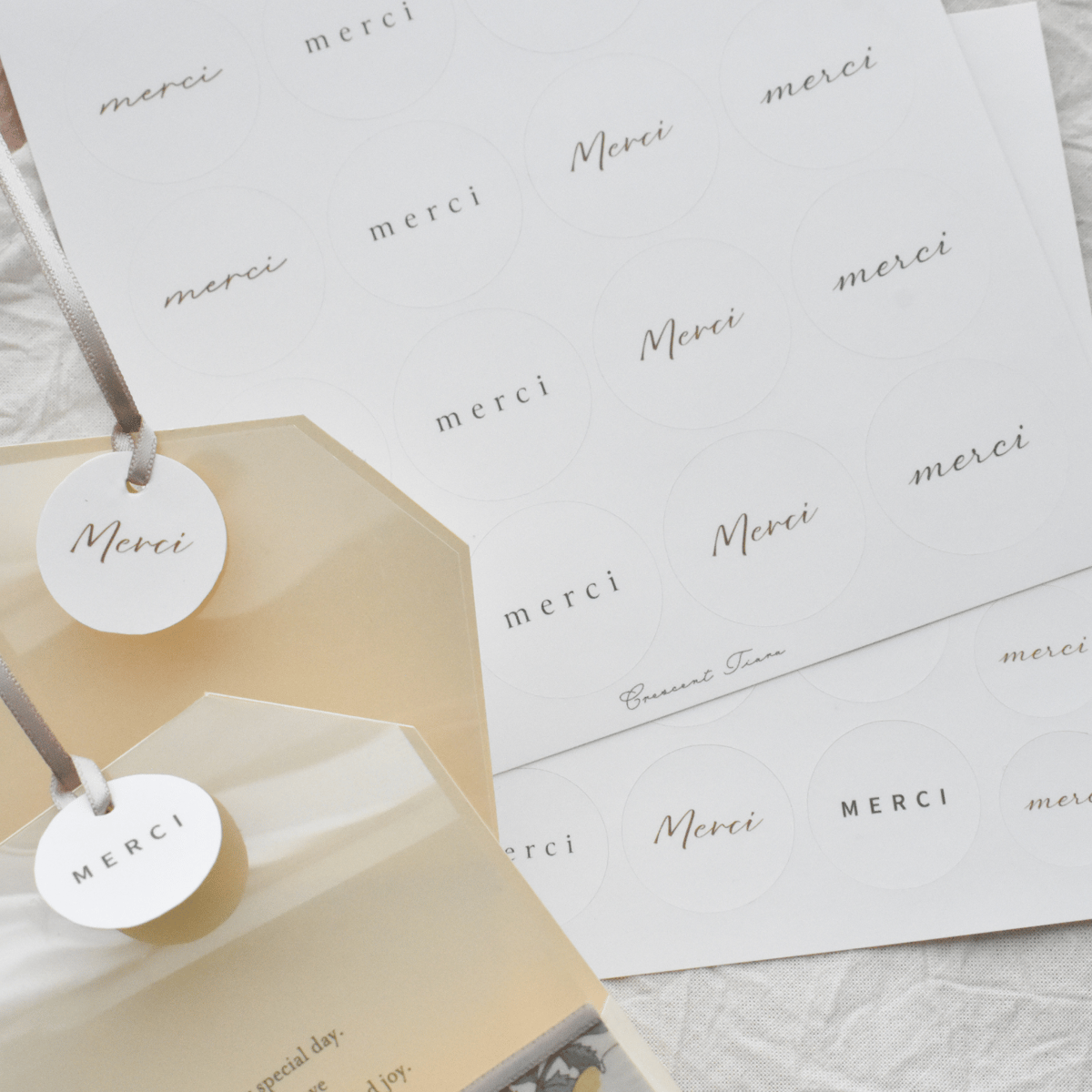 merci シール | petit＋petit