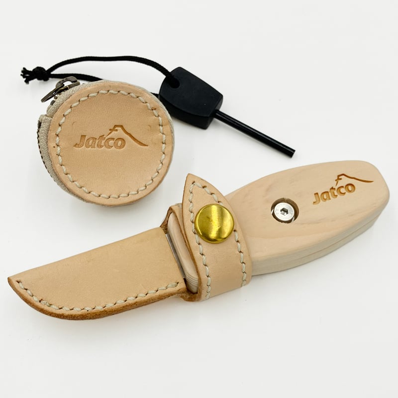 JATCO eco-knife ARUNEMO ナイフ+火起こしセット ナチュラル | JATCO