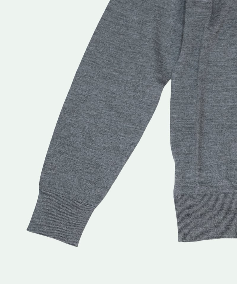 ほぼ未使用✨　23区　homme ダークグレー　ウール　モヘヤ　ヘリンボーン Tutto ／ ウール ニット ポロ GREY | Tiamo La Online