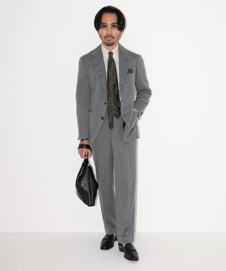 PELLE MORBIDA ／ エンボス ワンハンドル バッグ  S BLACK