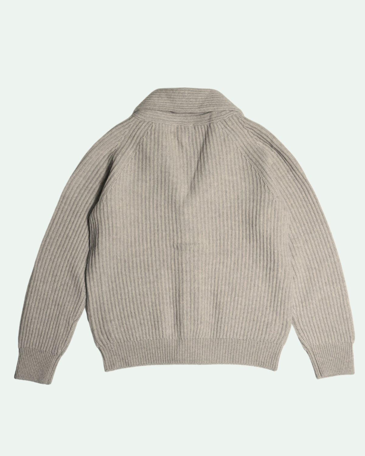 Tutto ／ ウールカシミヤ ショールカラーニット BEIGE | Tiamo