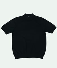 Tutto ／  コットン モックネック ニット Black