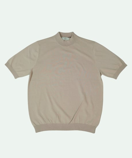 Tutto ／  コットン モックネック ニット Grey Beige