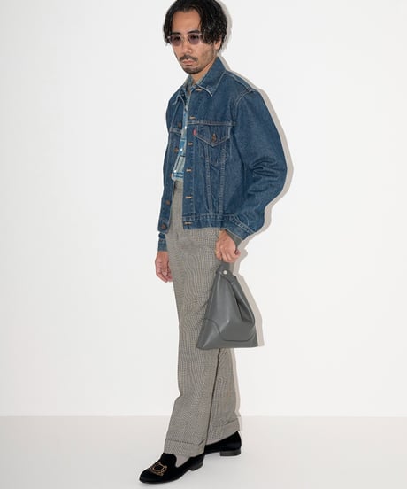 PELLE MORBIDA ／ ワンハンドル バッグ  S GREY