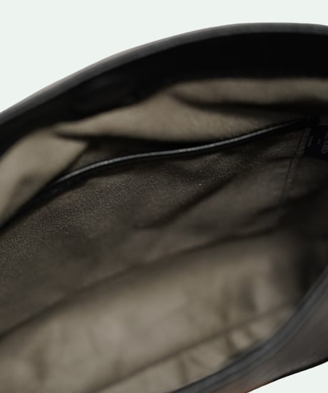 PELLE MORBIDA ／ エンボス ワンハンドル バッグ  S BLACK