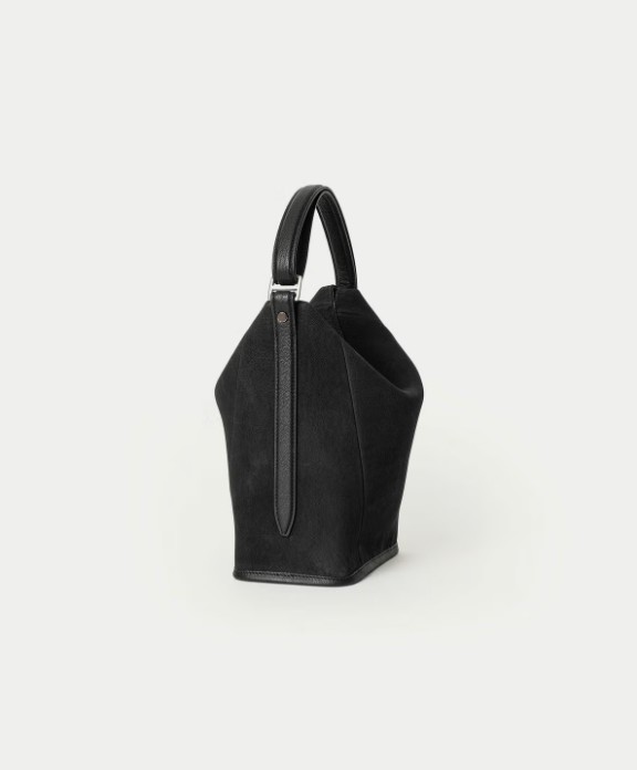 ETiAM ハンドバッグ　ブラック 予約】ETiAM ／ ヌバック ハンド＆バングルバッグ Follow Black | Ti