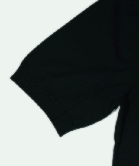 Tutto ／  コットン ニットポロシャツ Black