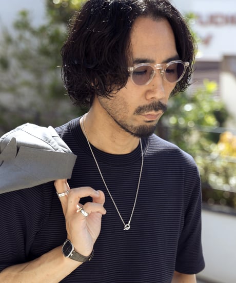 Tutto ／  コットン ボーダー クルーネック Navy × Black