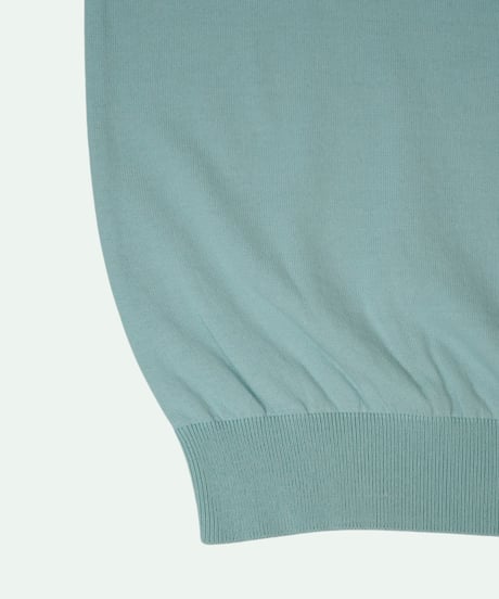 Tutto ／  コットン モックネック ニット Light Blue