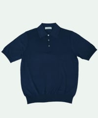 Tutto ／  コットン ニットポロシャツ Navy