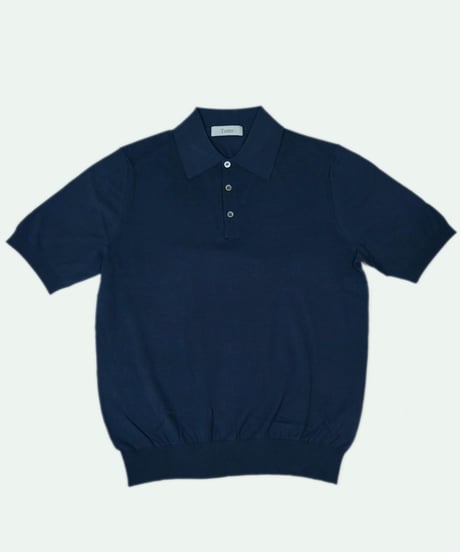 Tutto ／  コットン ニットポロシャツ Navy