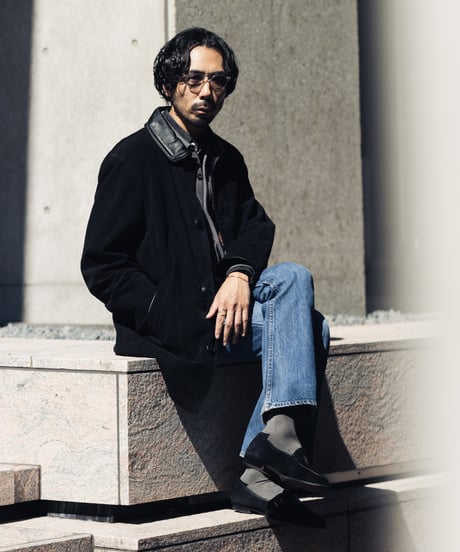 YUSUKE FUKUSHIMA × Tabio MEN ／ 3pc ロングホーズ ソックス For Black Shoes