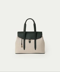 【予約】ETiAM ／  キャンバス フラップトートバッグ(S)Ver.2 Embrace British Green