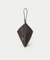 【予約】ETiAM ／  シュリンクトライアングルポーチ Prism  Umber Brown