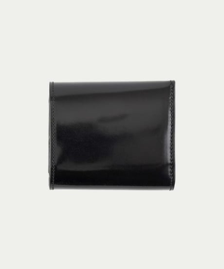 【予約】ETiAM ／  シェルコードバン 三つ折り財布 Prior Black