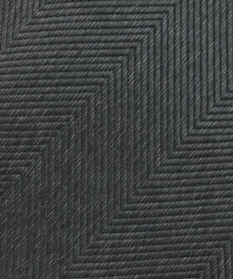 THE SOLE ／ Tiamo別注 シルク ヘリンボーン ソリッド ネクタイ Charcoal