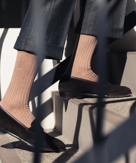YUSUKE FUKUSHIMA × Tabio MEN ／ 3pc ロングホーズ ソックス For Brown Shoes