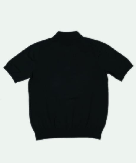 Tutto ／  コットン ニットポロシャツ Black