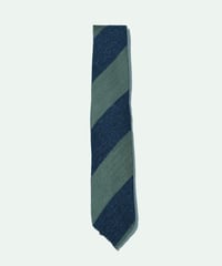 TIE YOUR TIE ／ シルク ウール BobSfoderato ストライプ ネクタイ GREEN