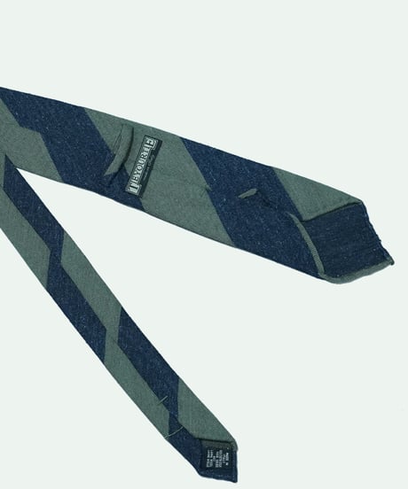 TIE YOUR TIE ／ シルク ウール BobSfoderato ストライプ ネクタイ GREEN