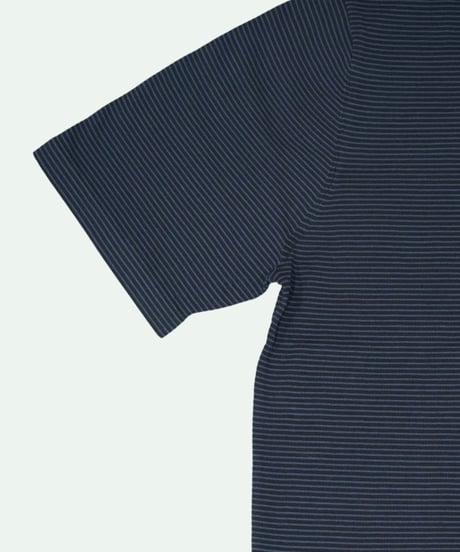 Tutto ／  コットン ボーダー クルーネック Navy × Black