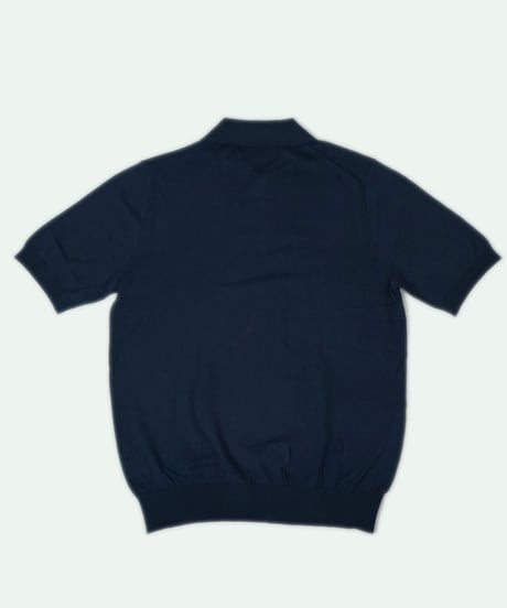 Tutto ／  コットン ニットポロシャツ Navy